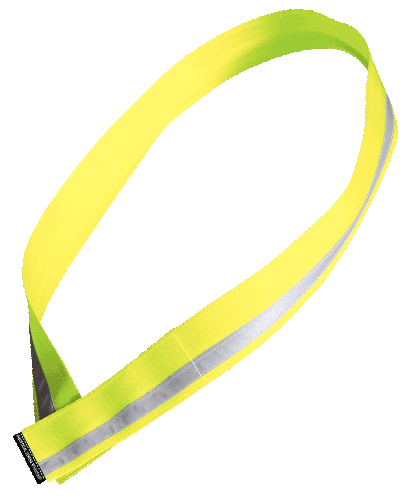 cycling sash, flouro yellow, reflective