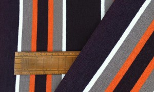canvas swatch, brown and orange stripe