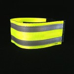 reflective legband for cyclists, horse riders and pedestrians, colour flouro yellow